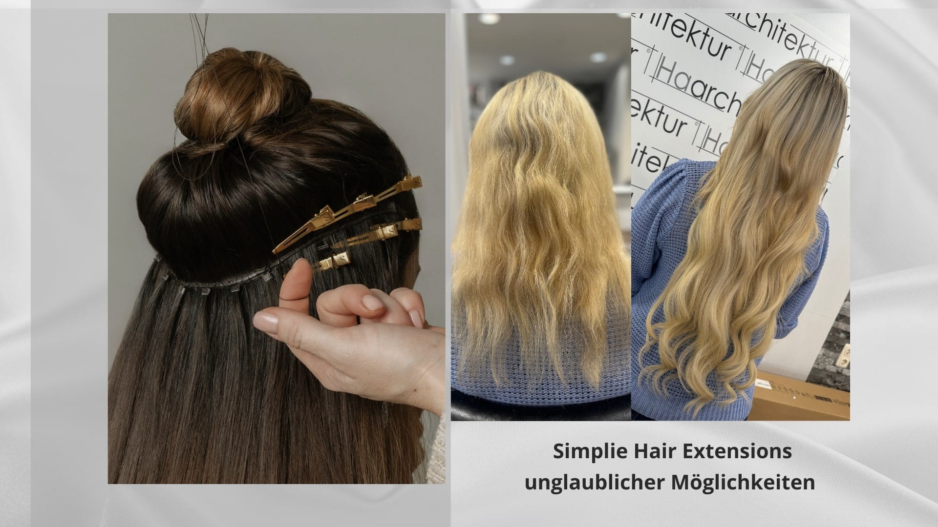 Friseursalon Haarchitektur Simplie – Haarverlängerung – Haarverdichtung – Experten – Echthaar – Tressen – Haarverdichtung feines Haar – Lüneburg Friseursalon Haarchitektur Simplie - Haarverlängerung - Haarverdichtung - Experten - Echthaar - Tressen - Haarverdichtung feines Haar - Lüneburg