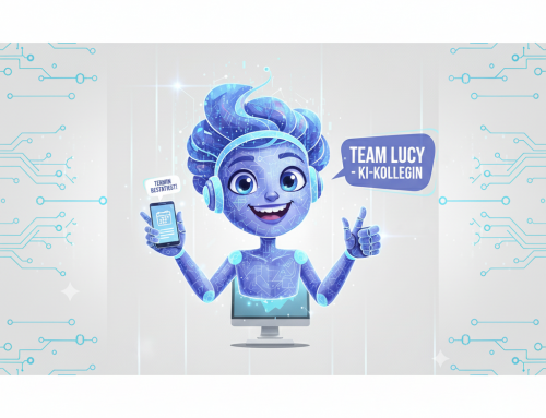 Piep… Piep… Eine KI am Apparat? Dürfen wir vorstellen: Unsere neue Rezeptionistin „Lucy“